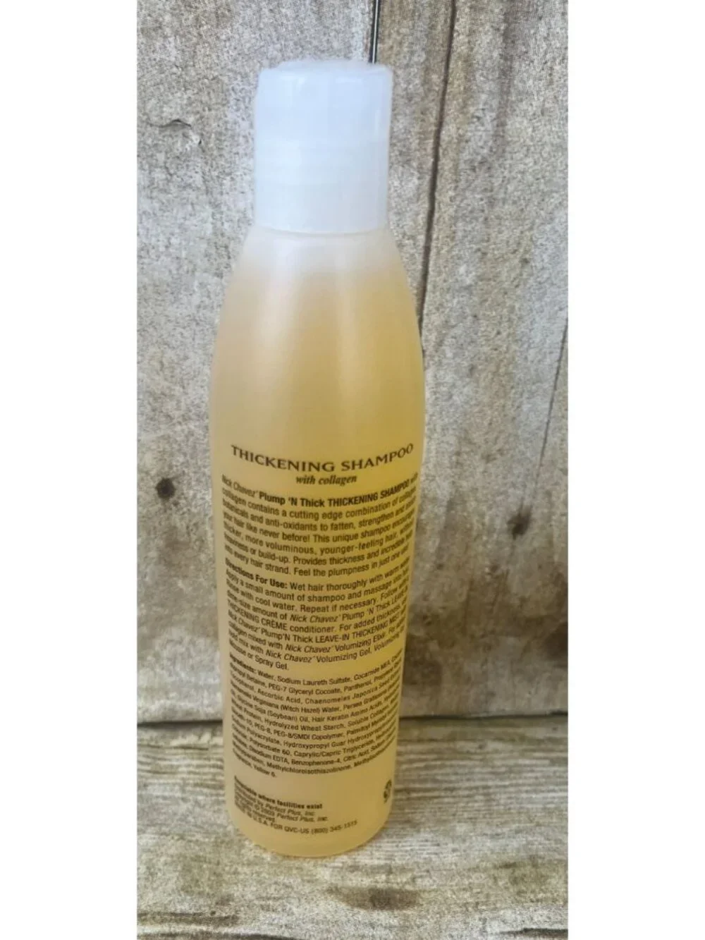 NICK‎ CHAVEZ Plump N Thick Thickening Shampoo W/ Collagen  8.5 oz Unused